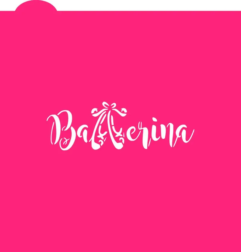 Ballerina-Themed Cookie Stencil For Decorative Baking 1