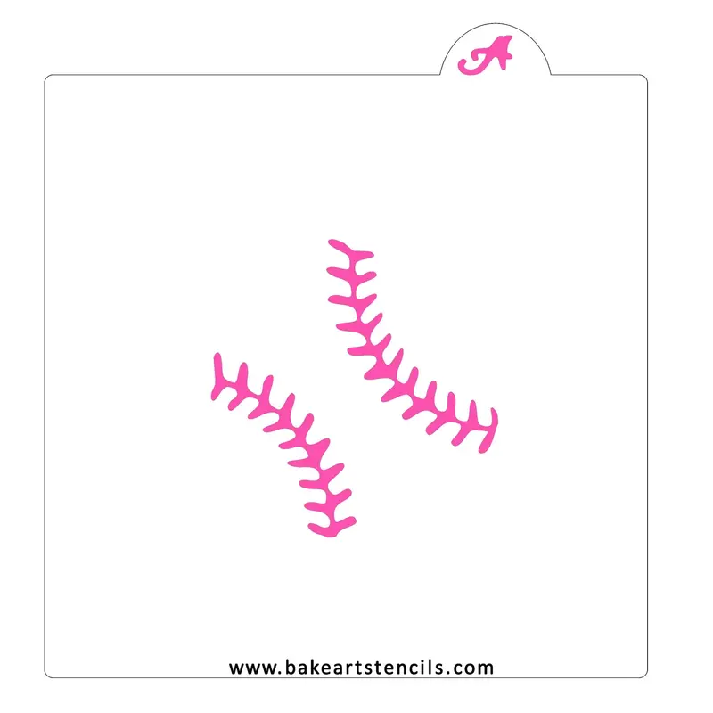 Baseball-Themed Cookie Stencil By Bakeart 1
