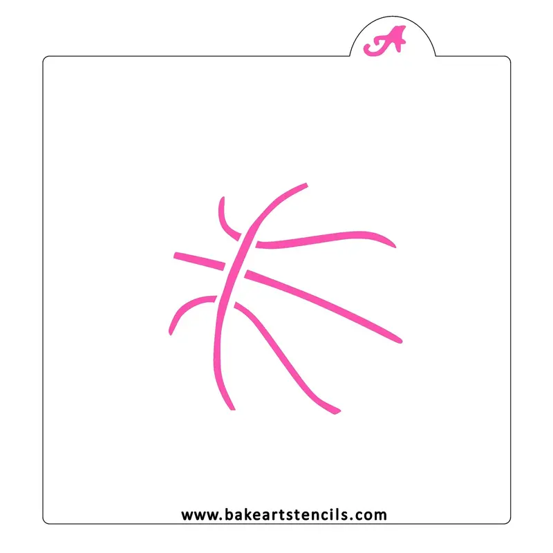 Basketball Design Cookie Stencil By Bakeart 1