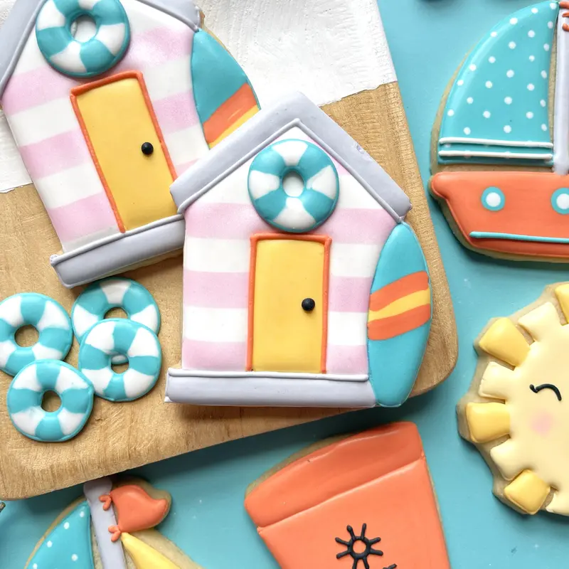 Beach Hut Cookie Cutter For Summer Dessert Designs 1
