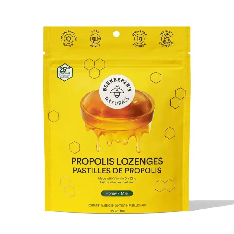 Beekeeper’S Naturals Honey Propolis Lozenges – Natural Throat Relief, 50 G 1
