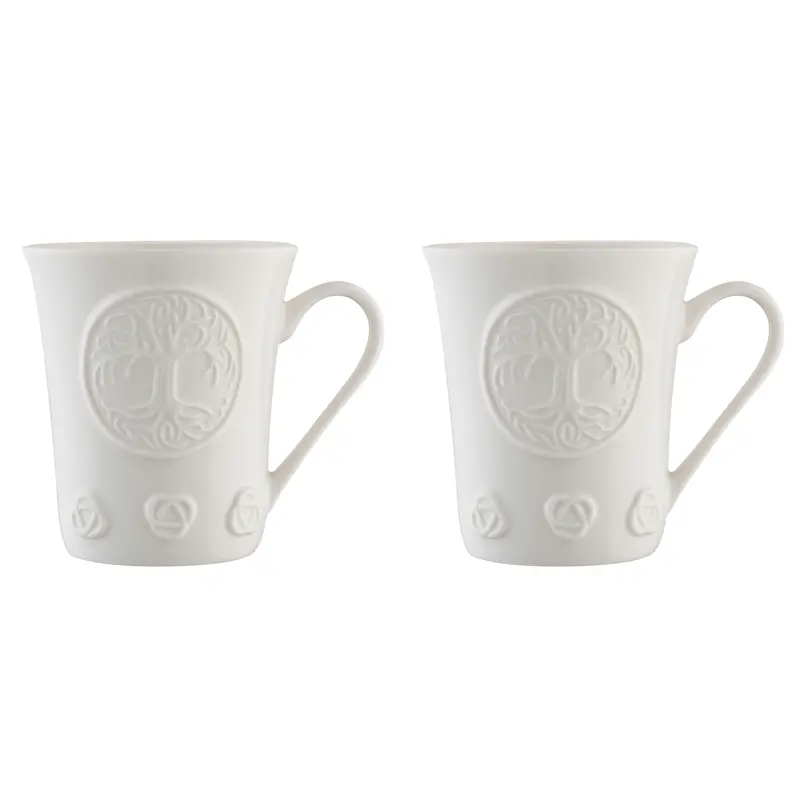 Belleek Classic Tree Of Life Matching Mug Pair (Item 4076) 1