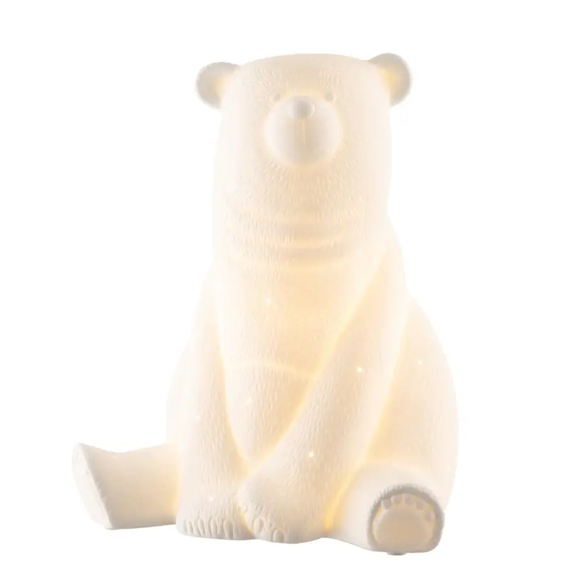 Belleek Living Bear Table Luminaire – Uk-Fitted Led Light 1