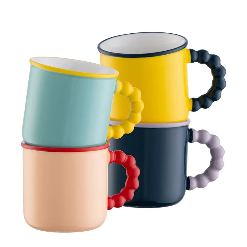 Belleek Living Bubble Mug Set – 4-Piece Contemporary Ceramic Drinkware 1