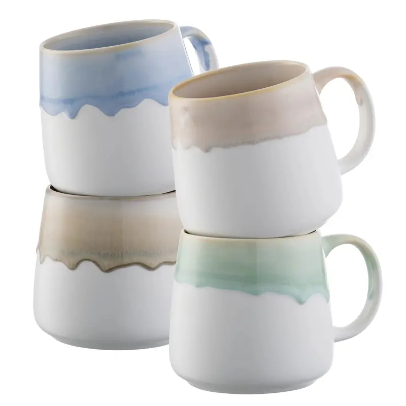 Belleek Living Coastal Theme Ceramic Mugs – Set Of 4 1
