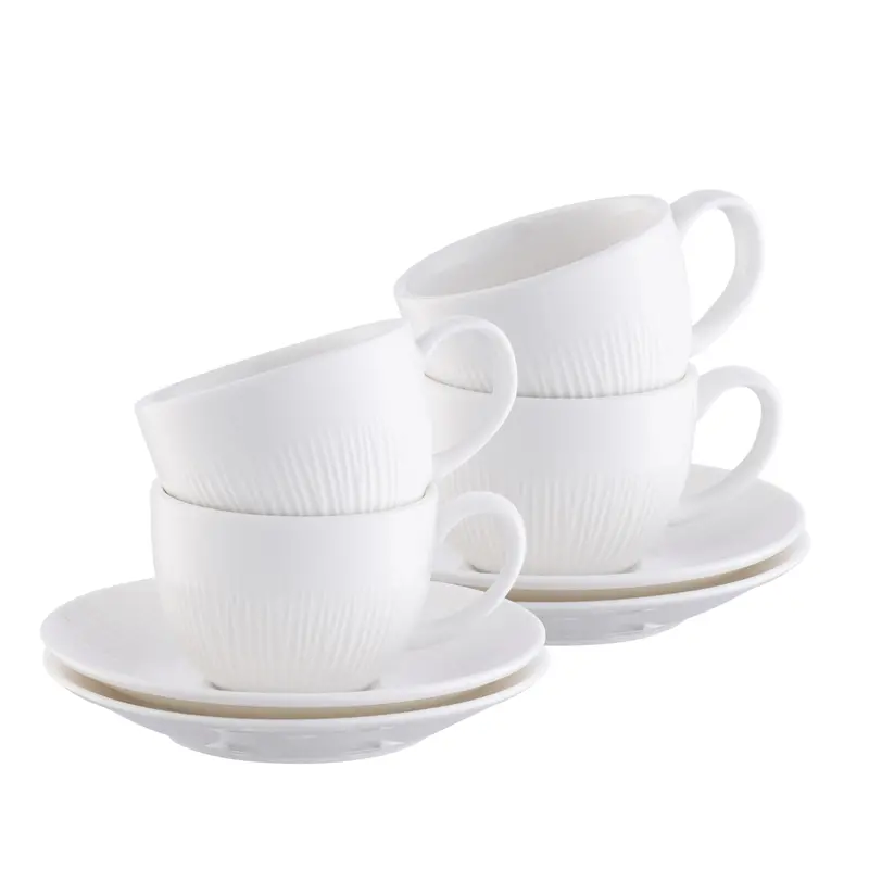 Belleek Living Erne Espresso Cup And Saucer Set (4-Piece, Item 9364) 1