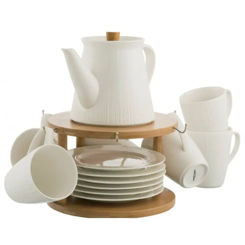 Belleek Living Pekoe 13-Piece Dinnerware Set With Display Stand (Model 9430) 1