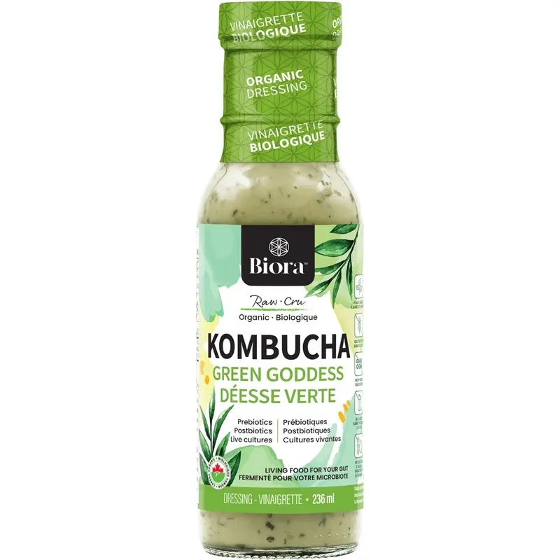 Biora Organic Kombucha Green Goddess Dressing – Herb-Infused & Tangy (236 Ml) 1