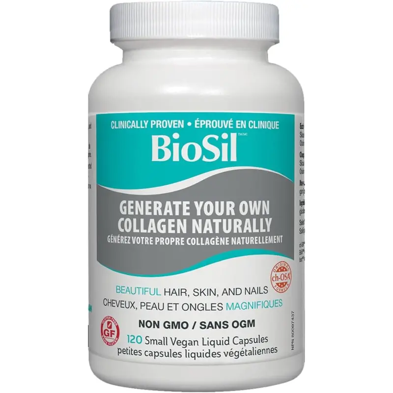 Biosil Liquid Collagen Generator Vegan Capsules – 120 Softgels 1