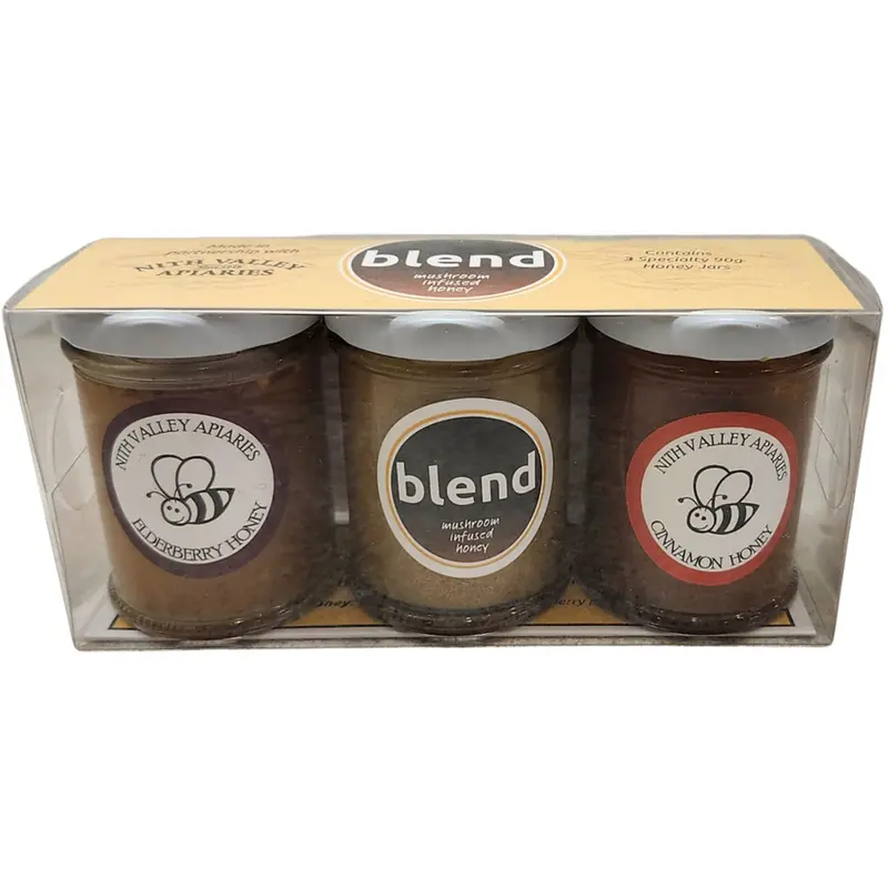 Blend Wellness Honey Tasting Set – Three Artisan Varieties, 3-Pack 1