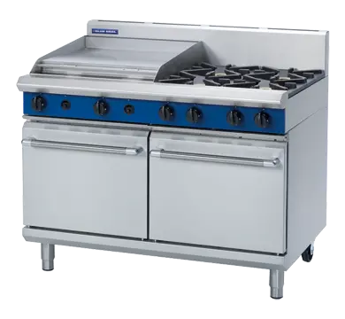 Blue Seal G528B Evolution Gas Range — 1200Mm Double Static Oven 1