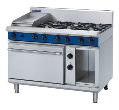 Blue Seal Ge508C Evolution Gas Range: 1200Mm Electric Static Oven 1