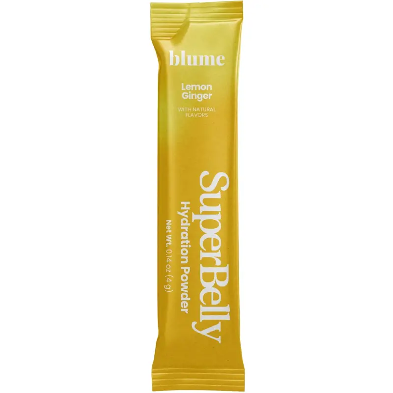 Blume Superbelly Hydration Sachet – Lemon Ginger Gut Support, 4 G 1