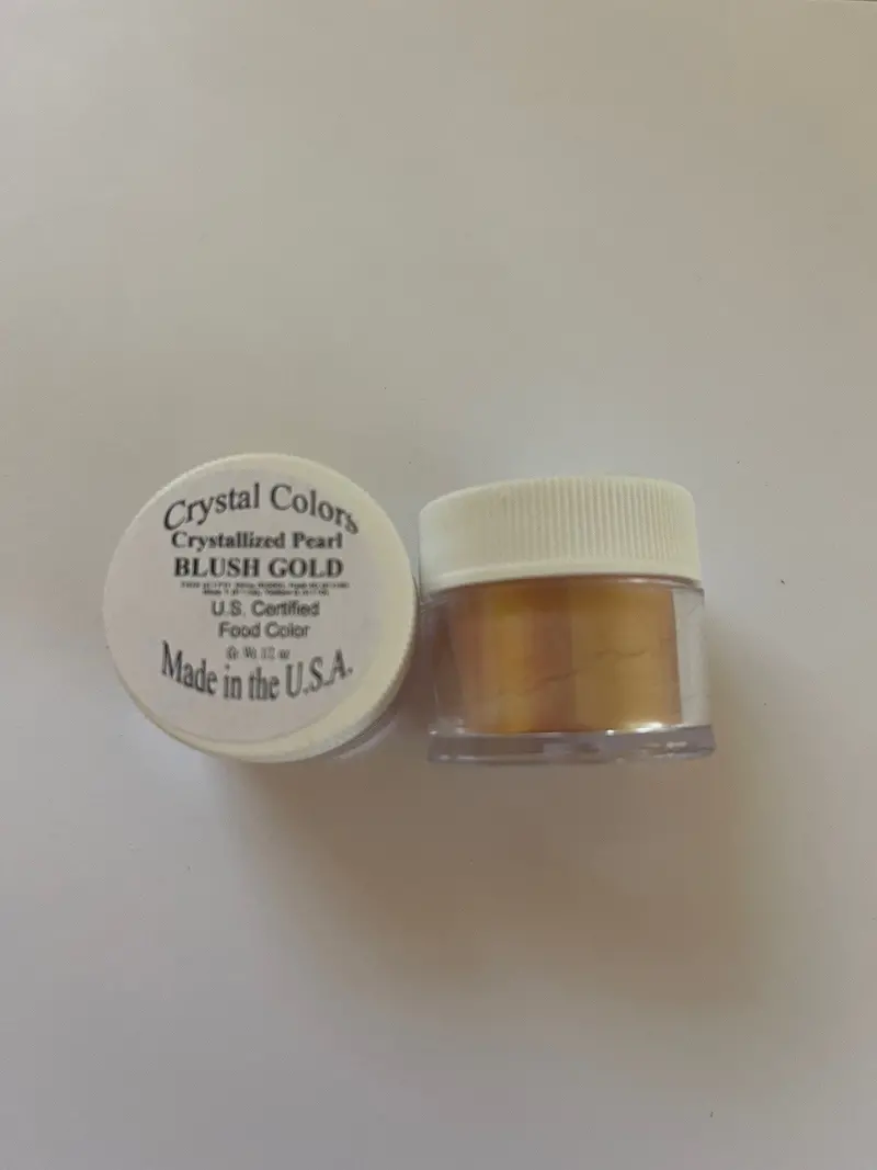 Blush Gold Crystal Embellishments For Elegant Baking 1