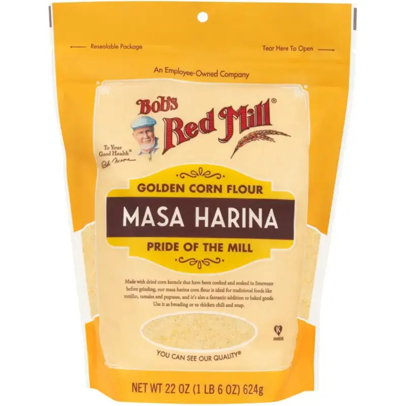 Bob'S Red Mill Golden Corn Flour (Masa Harina) – 624G Authentic Tortilla & Tamale Base 1