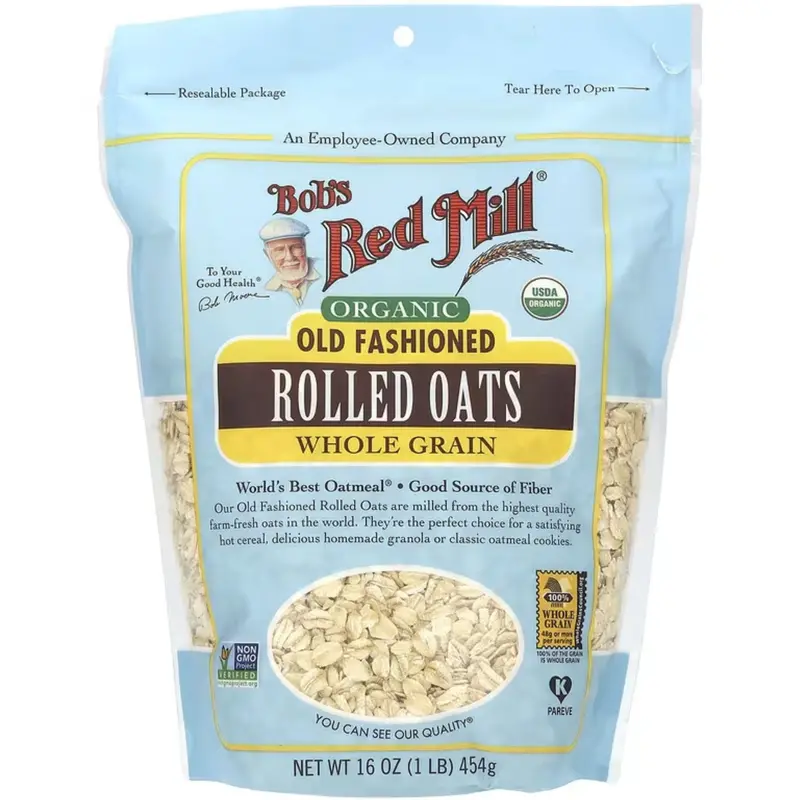 Bob'S Red Mill Organic Old-Fashioned Rolled Oats – Standard Size, 454G 1