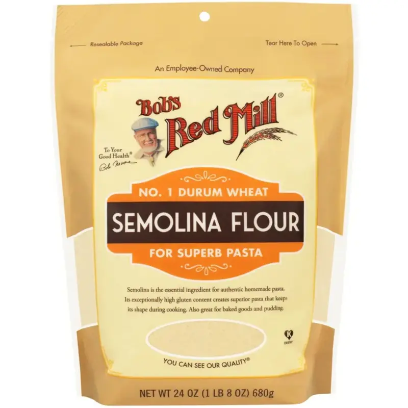 Bob'S Red Mill Semolina Flour – 680G Authentic Pasta & Bread Base 1