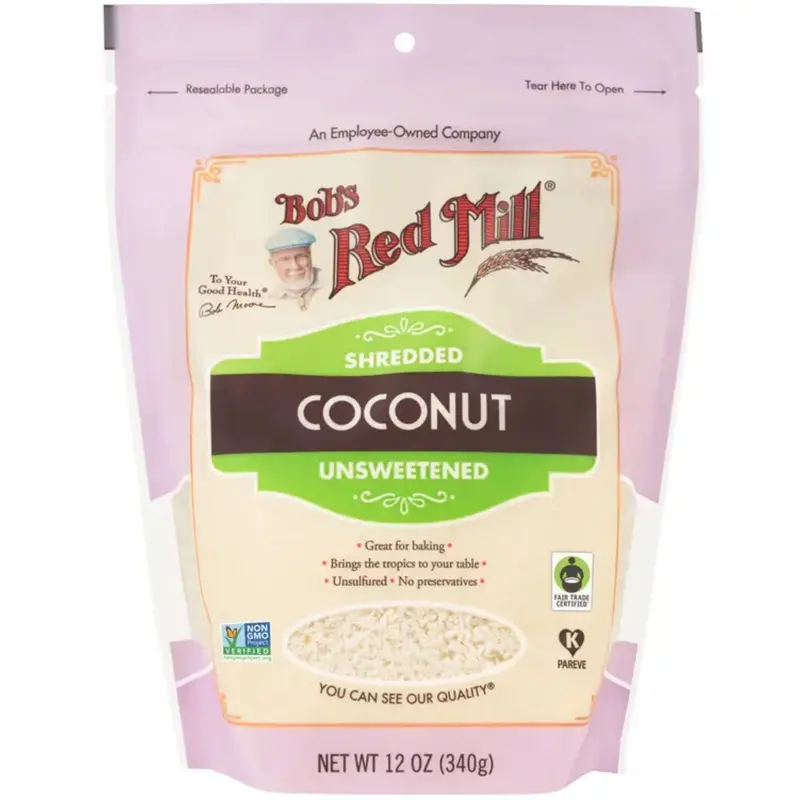 Bob'S Red Mill Unsweetened Shredded Coconut – 340G Versatile Tropical Ingredient 1