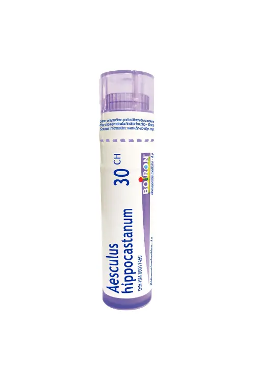 Boiron Aesculus Hippocastanum 30Ch Homeopathic Pellets For Circulation Support, 80 Count 1