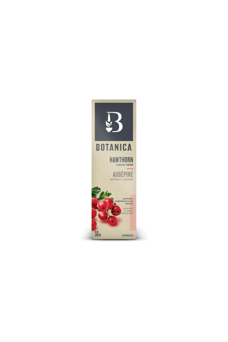 Botanica Hawthorn Liquid Extract – Cardiovascular & Circulatory Support – 50Ml 1