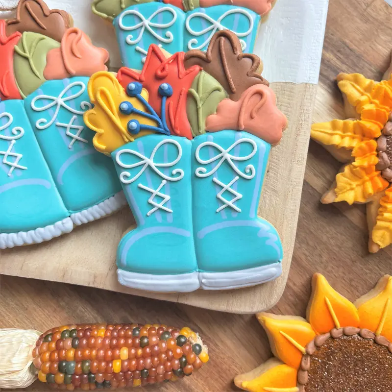 Botanical Boots Cookie Cutter 1