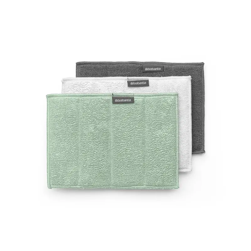 Brabantia Microfibre Cleaning Pad Set – 3-Piece Assorted Colors (Final Stock) 1