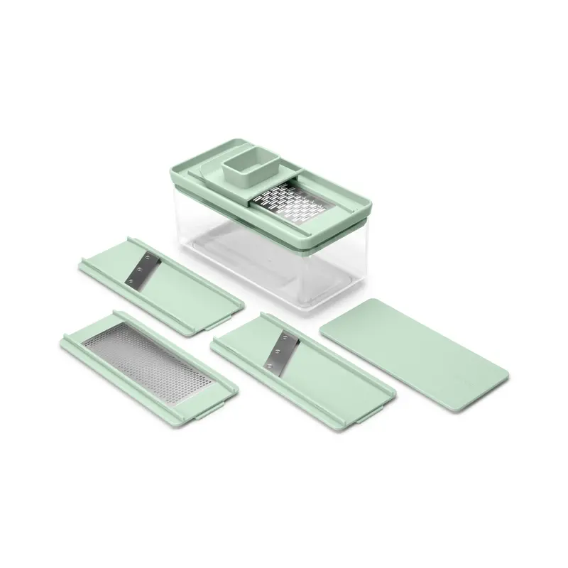 Brabantia Tasty+ Slicer And Grater Set – Jade Green Multi-Function Kit 1