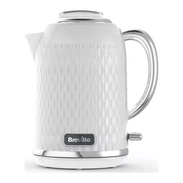 Breville Curve Jug Kettle – White & Chrome 1.7L (Vkt117) 1