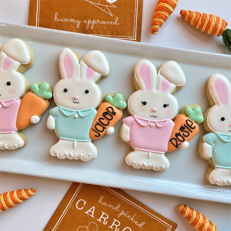 Bunny And Carrot Pair Cookie Cutter Set 1