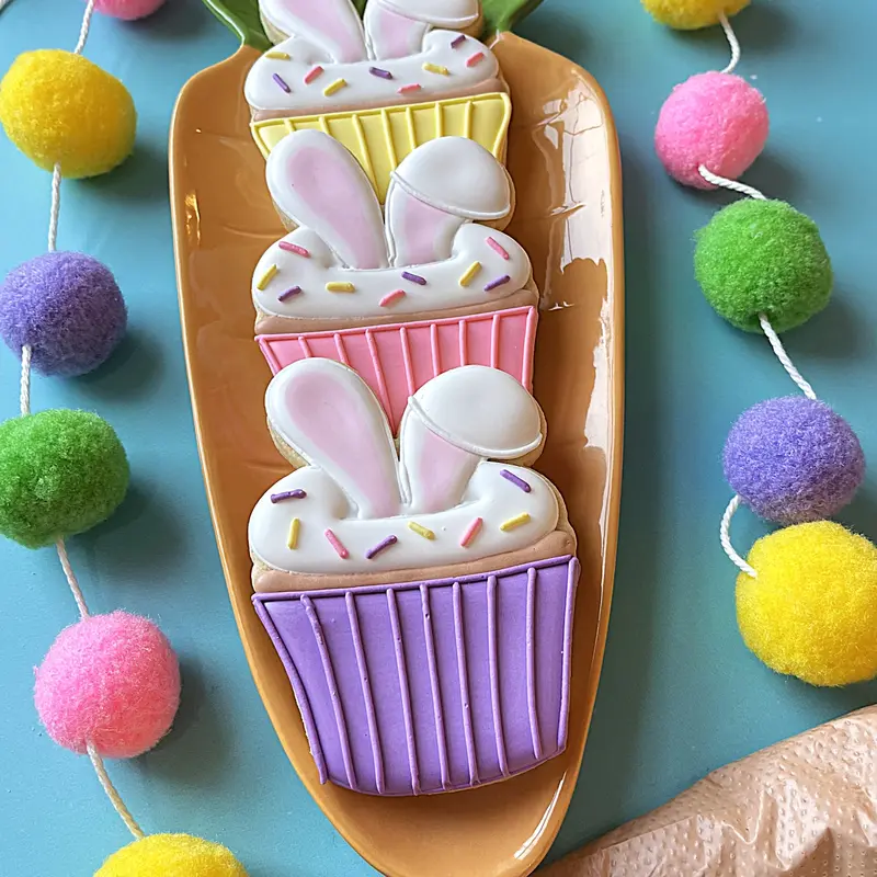 Bunny Cupcake Cookie Cutter 1