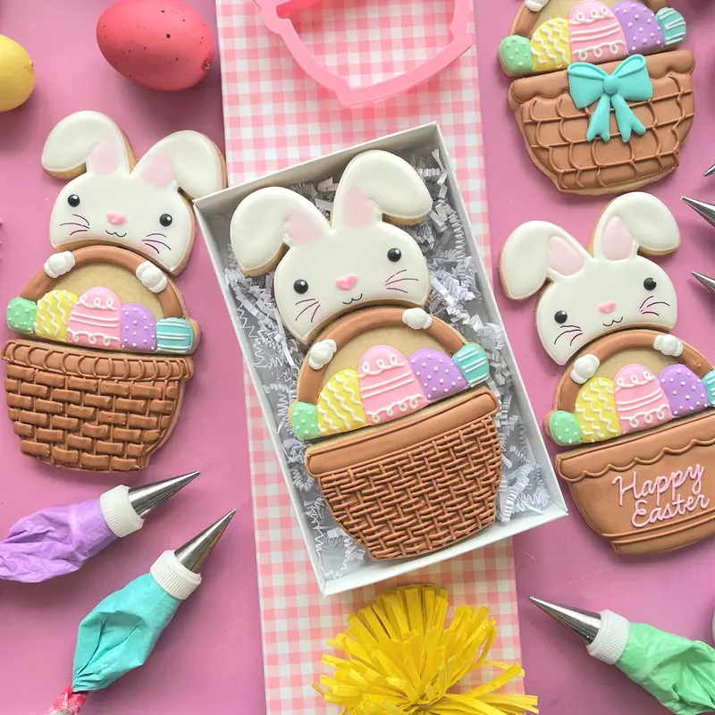 Bunny In Basket 3-In-1 Multi-Cookie Cutter 1