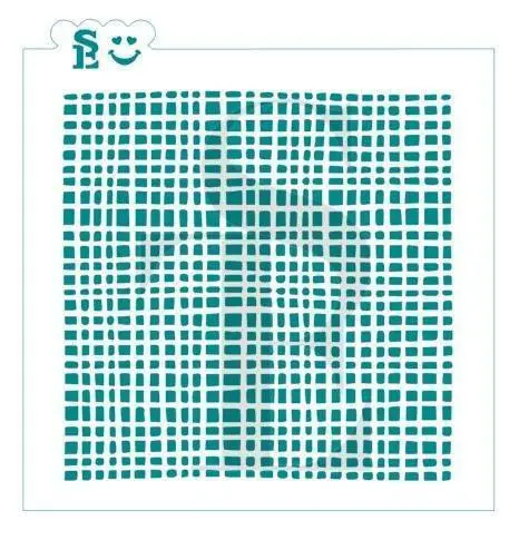 Burlap-Texture Background Stencil For Cookies 1
