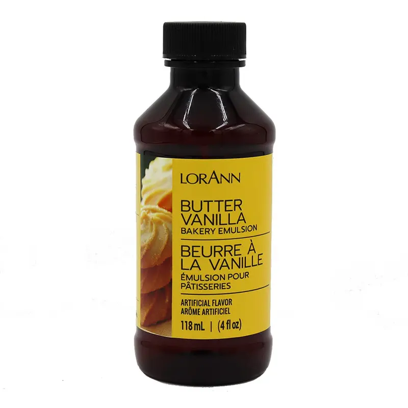 Butter Vanilla Lorann Baking Emulsion – 4 Oz Flavor Concentrate 1