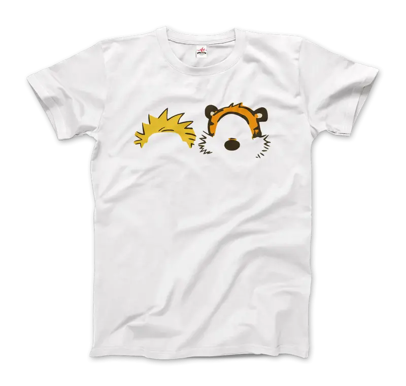 Calvin And Hobbes Contour Art T-Shirt – Minimalist Character Design 1
