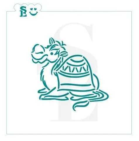 Camel Nativity Theme Stencil (Print-Your-Own) 1