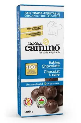 Camino Unsweetened Baking Chocolate – 200 G Pure Cocoa Solid For Bakers 1