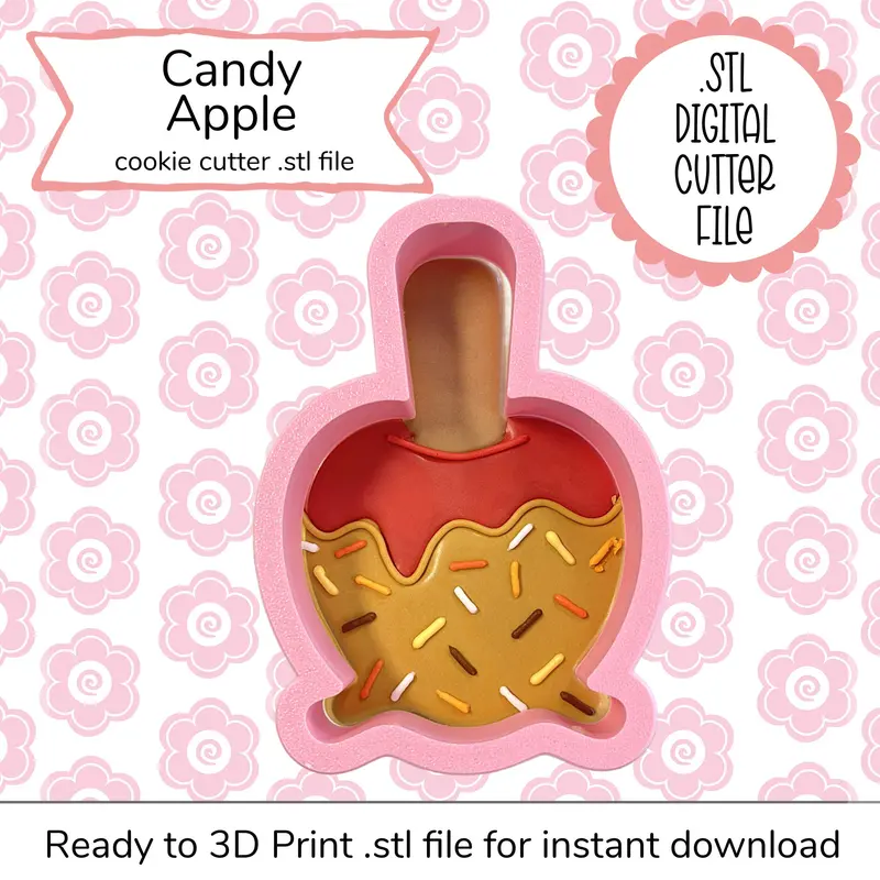 Candy Apple Svg Cut File For Cricut And Silhouette (Digital Download) 1