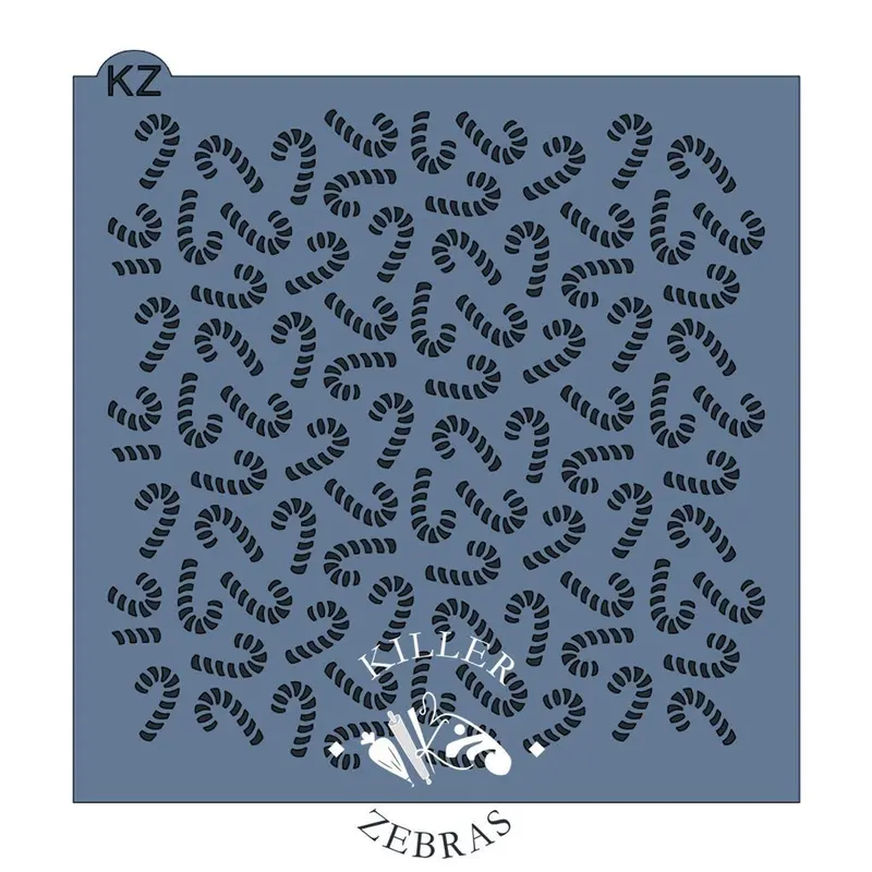 Candy Cane Cookie Stencil – Kz Design 1