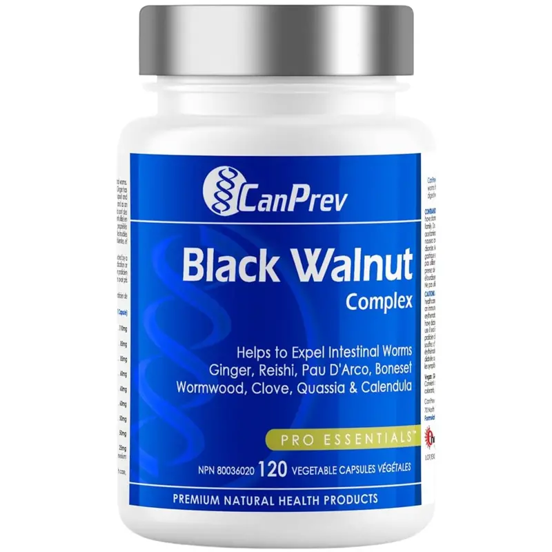 Canprev Black Walnut Complex – Herbal Parasite Support Formula, 120 Capsules 1