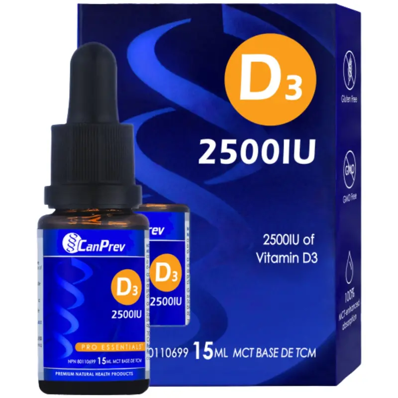 Canprev D3 Drops 25,000 Iu – High-Potency Vitamin D Liquid Supplement, 15 Ml Dropper Bottle 1