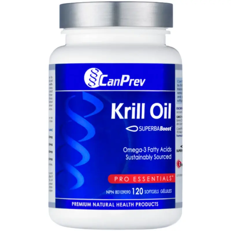 Canprev Krill Oil Omega-3 Supplement – 120 Softgels 1