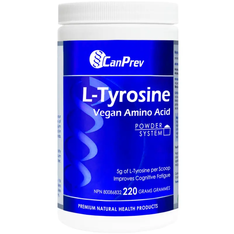 Canprev L-Tyrosine Powder For Mental Clarity – 220G Vegan Amino Acid 1