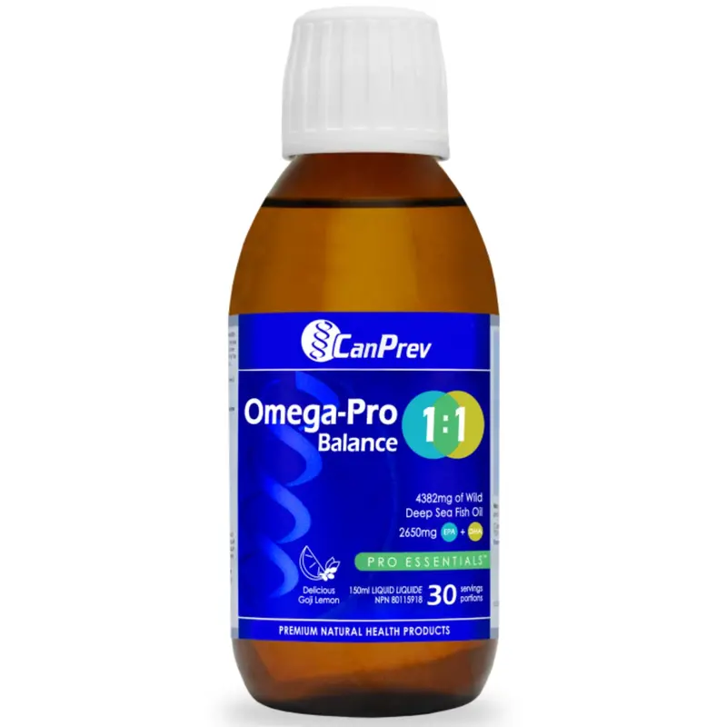 Canprev Omega-Pro Balance Fish Oil – 1:1 Epa:Dha Ratio, 150Ml Liquid Supplement 1