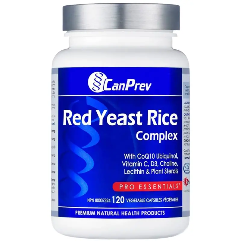 Canprev Red Yeast Rice Supplement – Cholesterol Support Formula, 120 Capsules 1