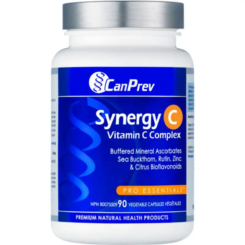 Canprev Synergy C – Buffered Vitamin C With Bioflavonoids & Rose Hips, 90 Capsules 1