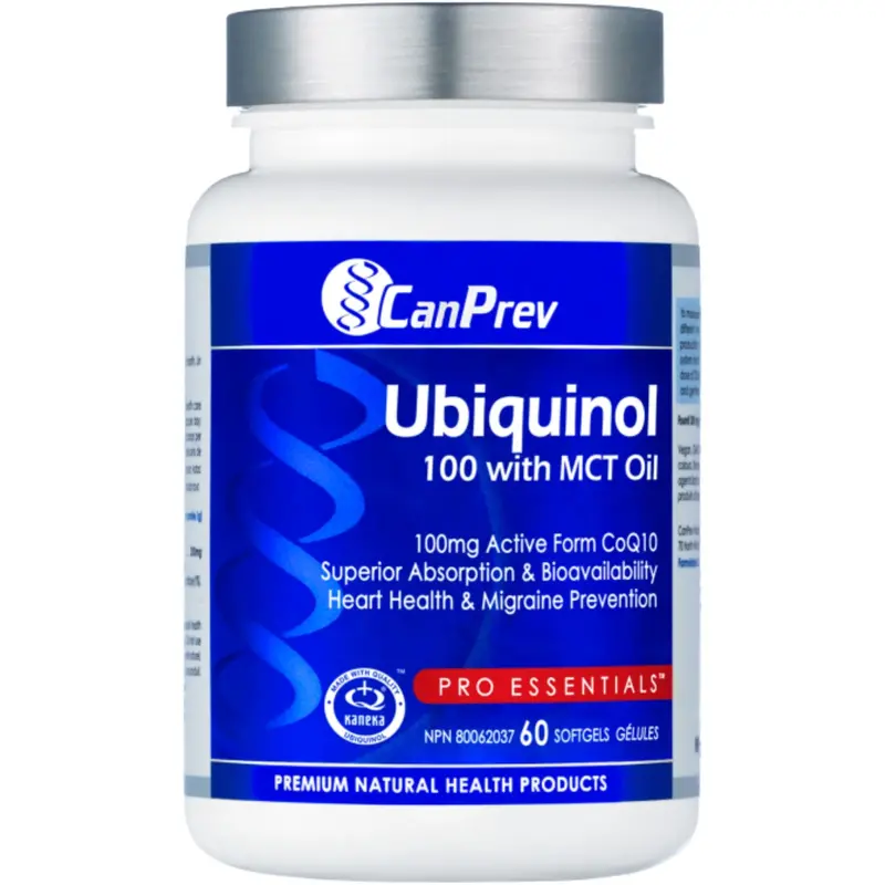 Canprev Ubiquinol 100 Mg With Mct Oil – Active Coq10 For Cellular Energy, 60 Softgels 1