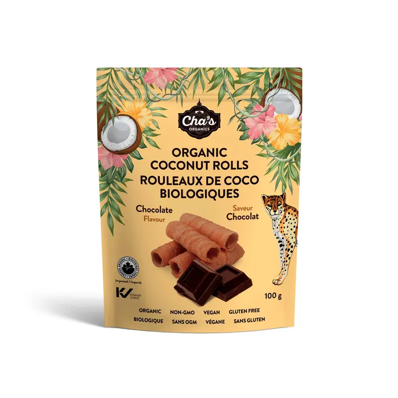 Cha'S Chocolate Coconut Energy Rolls – 100 G 1
