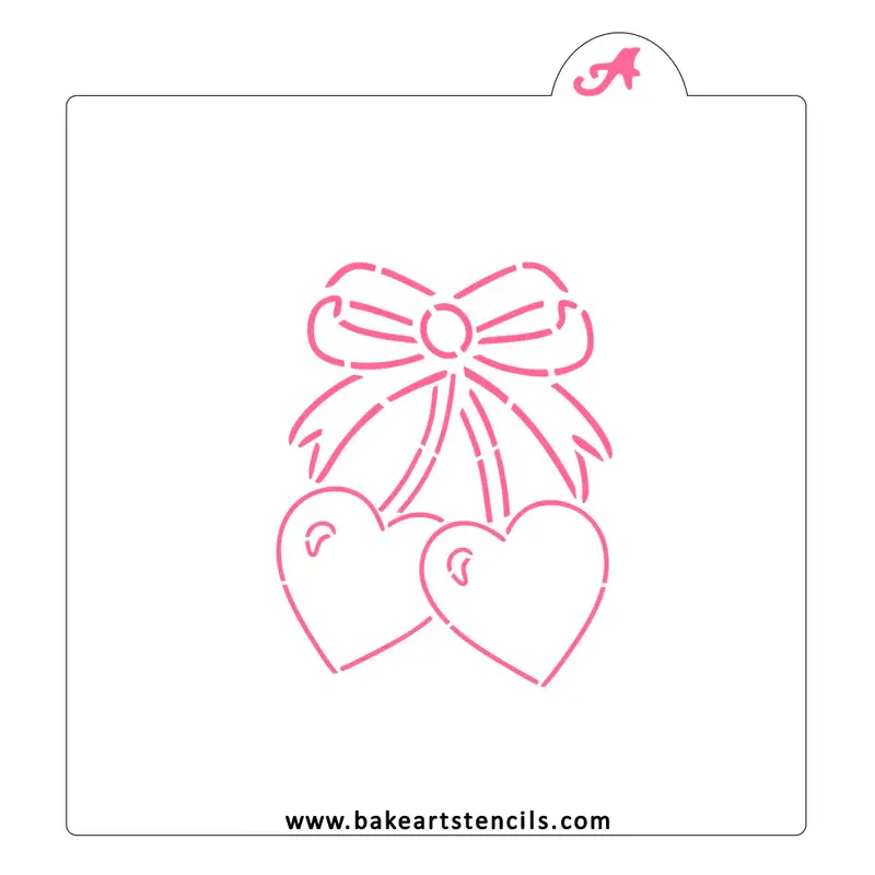 Cherry Love Paint-Your-Own Baking Stencil 1
