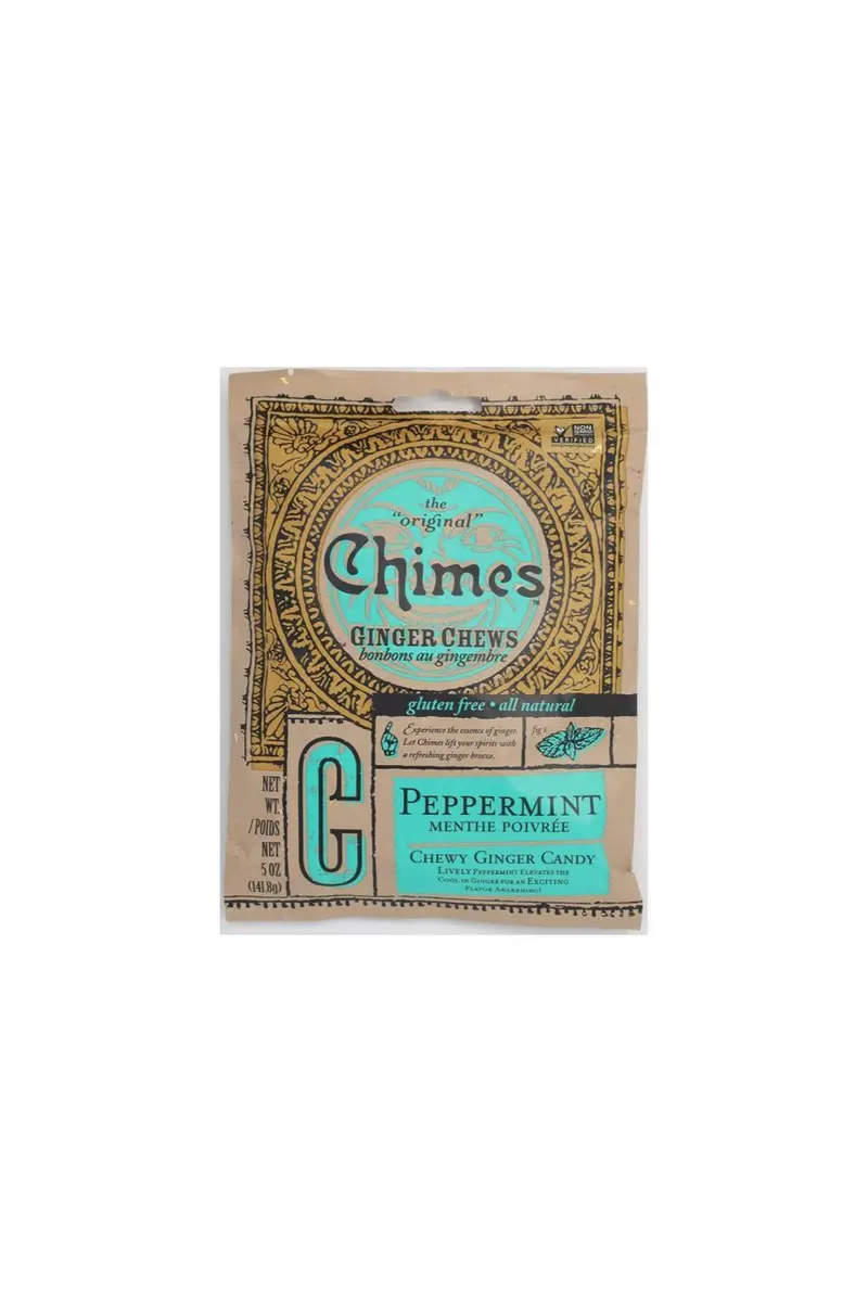 Chimes Peppermint Ginger Chews — Natural Digestive Candy (141.8 G) 1