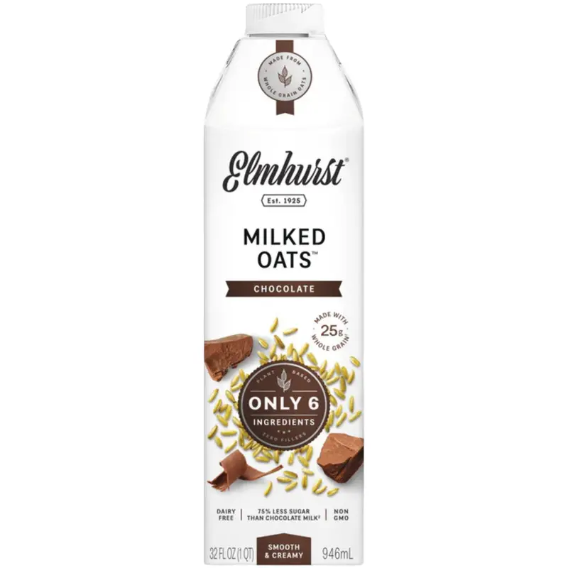 Chocolate Oat Milk – Elmhurst, 946 Ml Gluten-Free, Dairy-Free Beverage 1